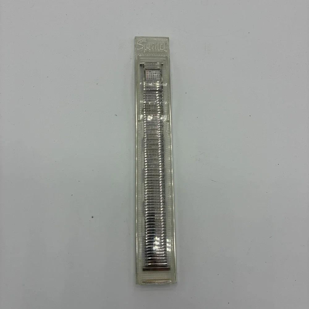 Vintage 1969 Speidel Datefinder Valencia Calendar Watch Band NOS Stainless
